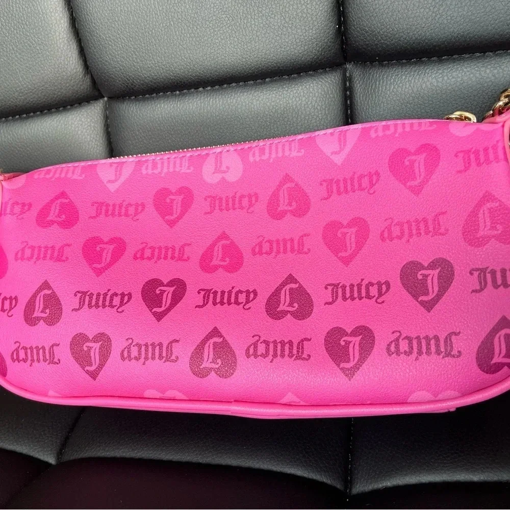 Juicy Couture Pink Shoulder Bag Y2K Mini Purse Monogram Logo NWT